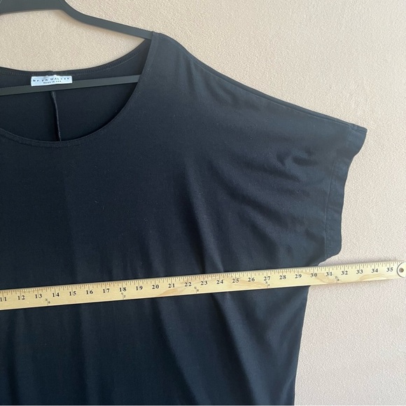 Bryn Walker Women’s Bamboo Lagom Oversized Relaxed Tunic Black Coastal Small - Picture 13 of 14